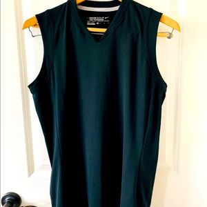 Nike Golf Tour Performance Black V-Neck Sleeveless Tank